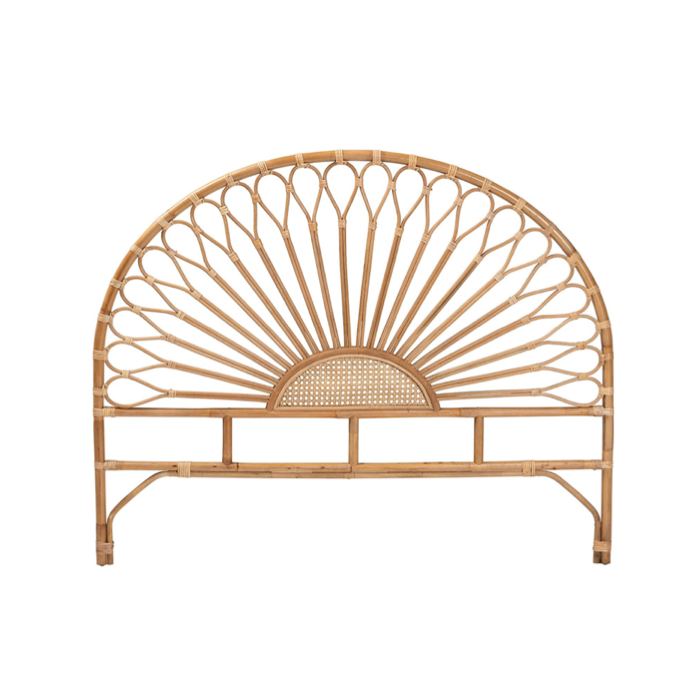 Sunburst Rattan Headboard