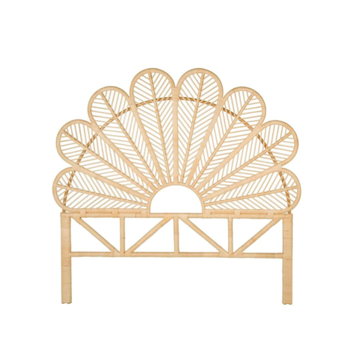 Rattan Peacock Style Headboard