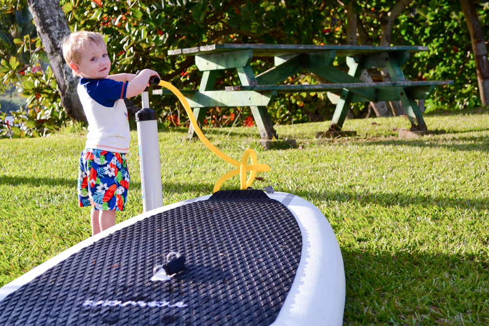 Parker getting his pump on in Hawaii!