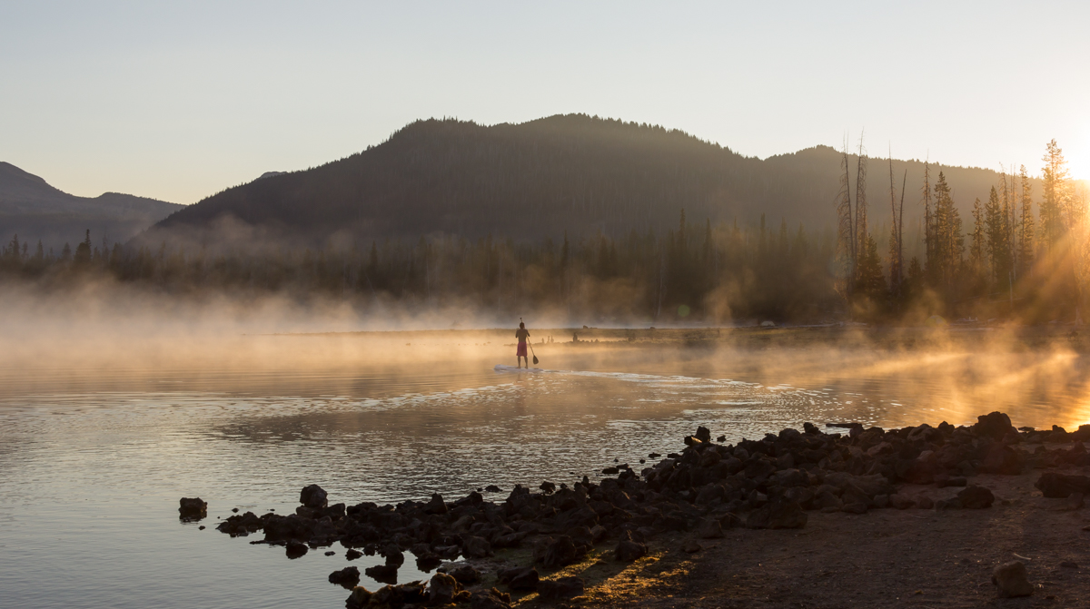 Sunrise at Sparks Lake.