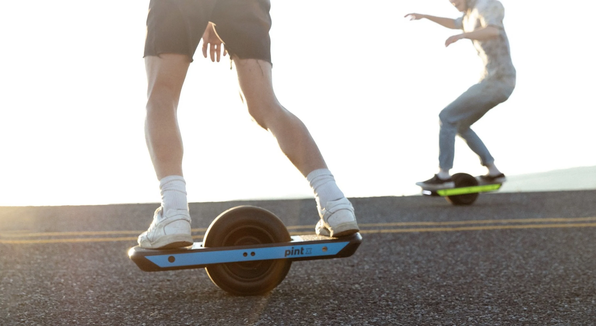 Onewheel Pint X riding on pavement