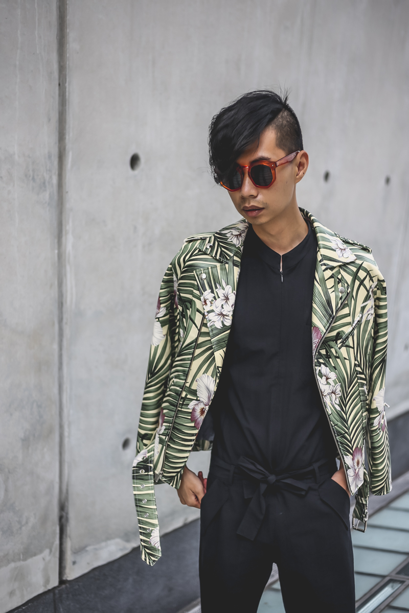 Setting the trend: Upcycle old items for NYFWM streetstyle and then sell them . 