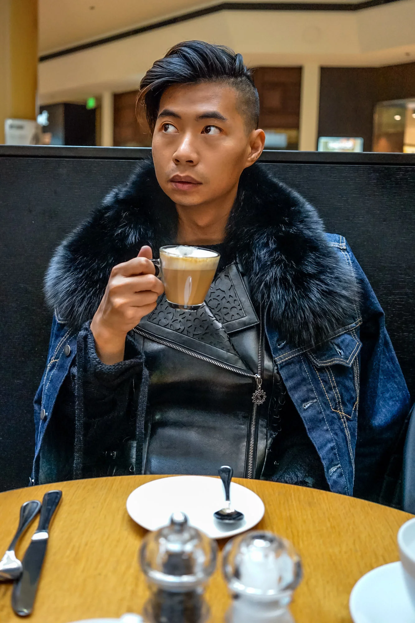 Espresso cappuccino break in between shopping are just one of the many amenities within the Beverly Center