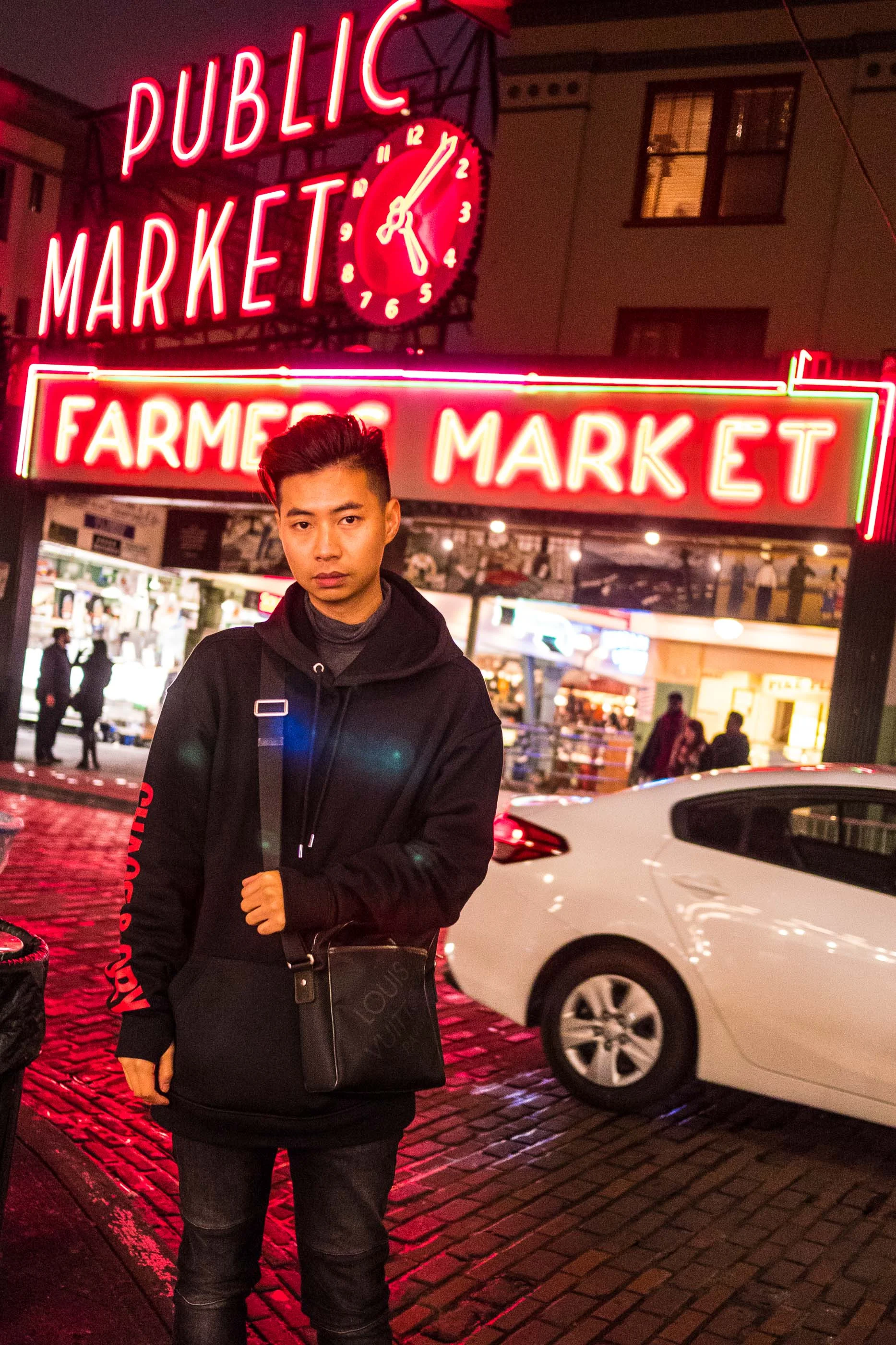 Snapped this right in front of the Public Market at Pike's Place before my uberX rolled up