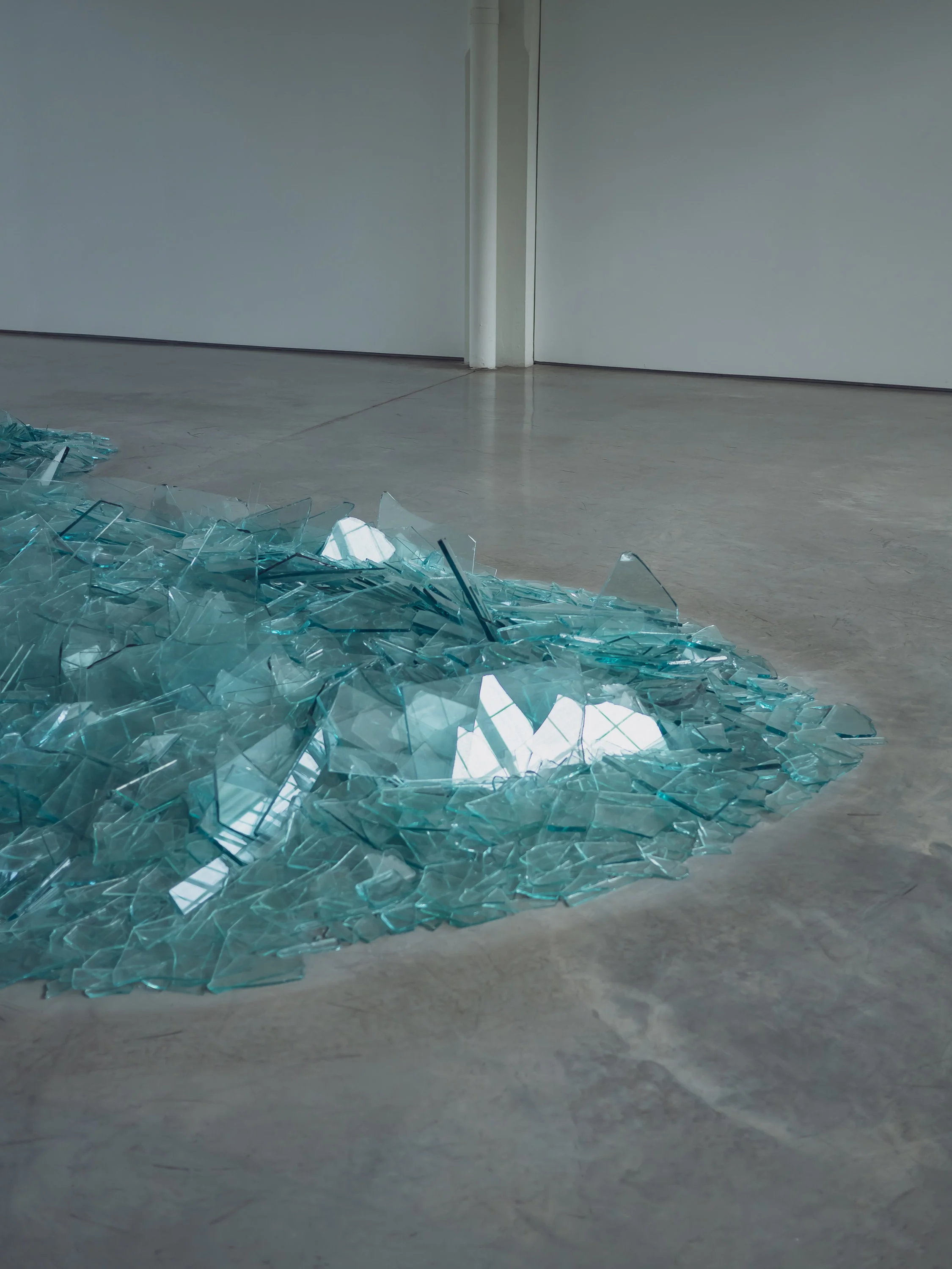 Shards of glass. By Robert Smithson.