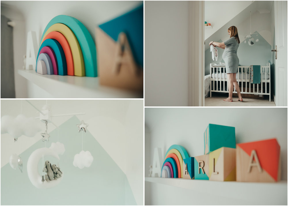 Nursery details | Rainbow baby.