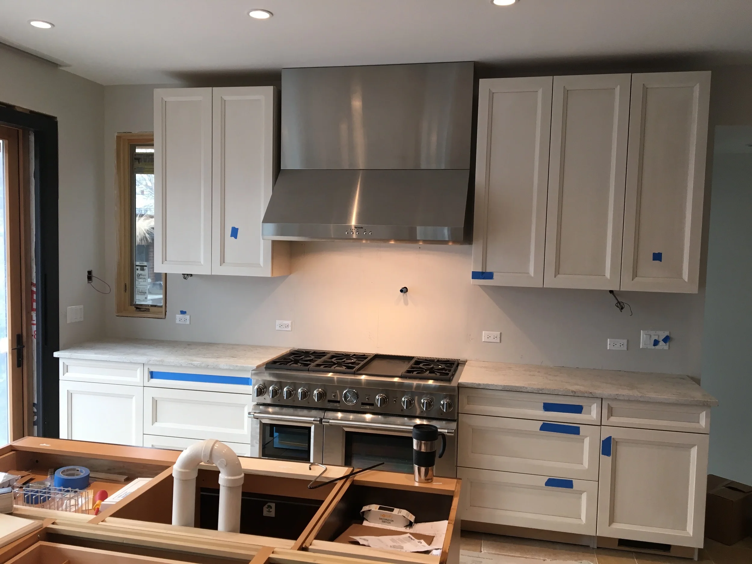 Appliances by ABT Electronics. Custom Kitchen hood by ABT electronics.