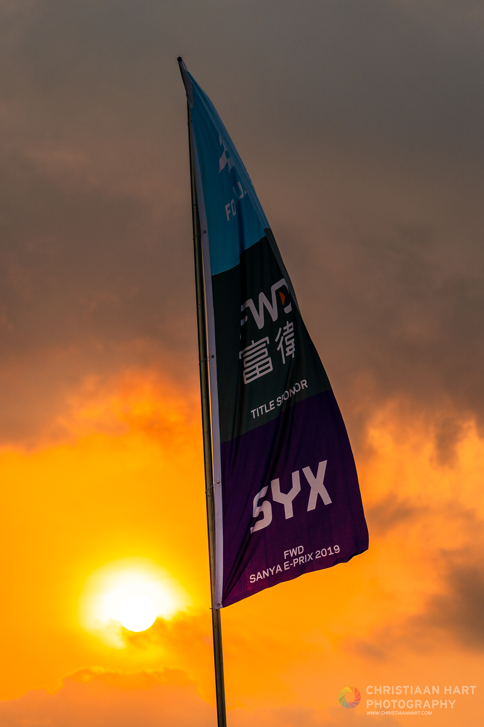 Sunrise over Sanya’s first Formula E street race.