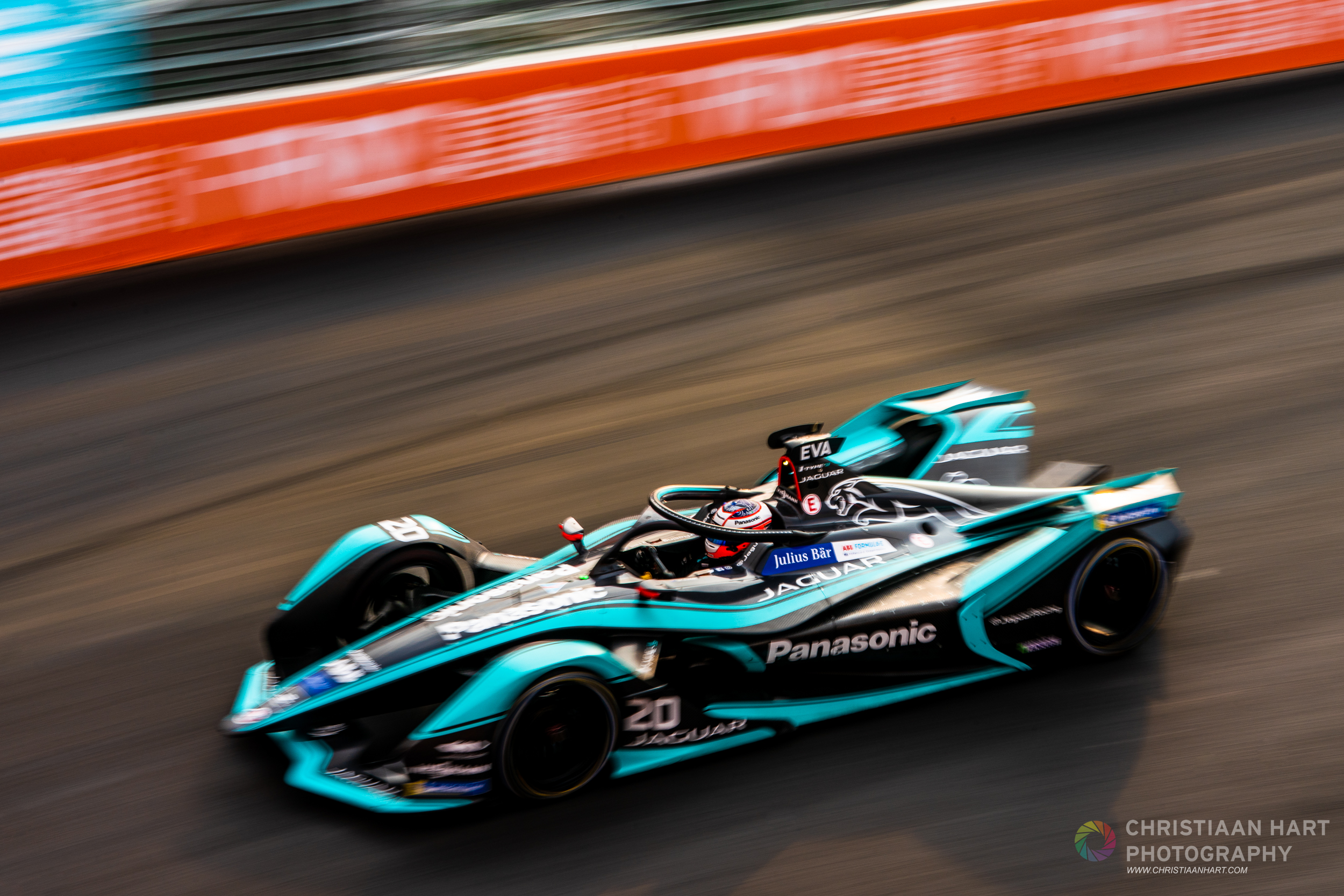 Mitch Evans Panasonic Jaguar Racing team.