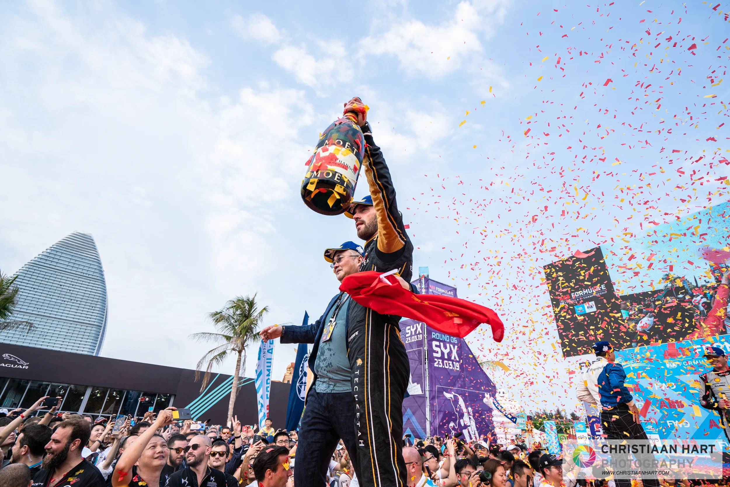 Jean Eric Vergne celebrating his win!