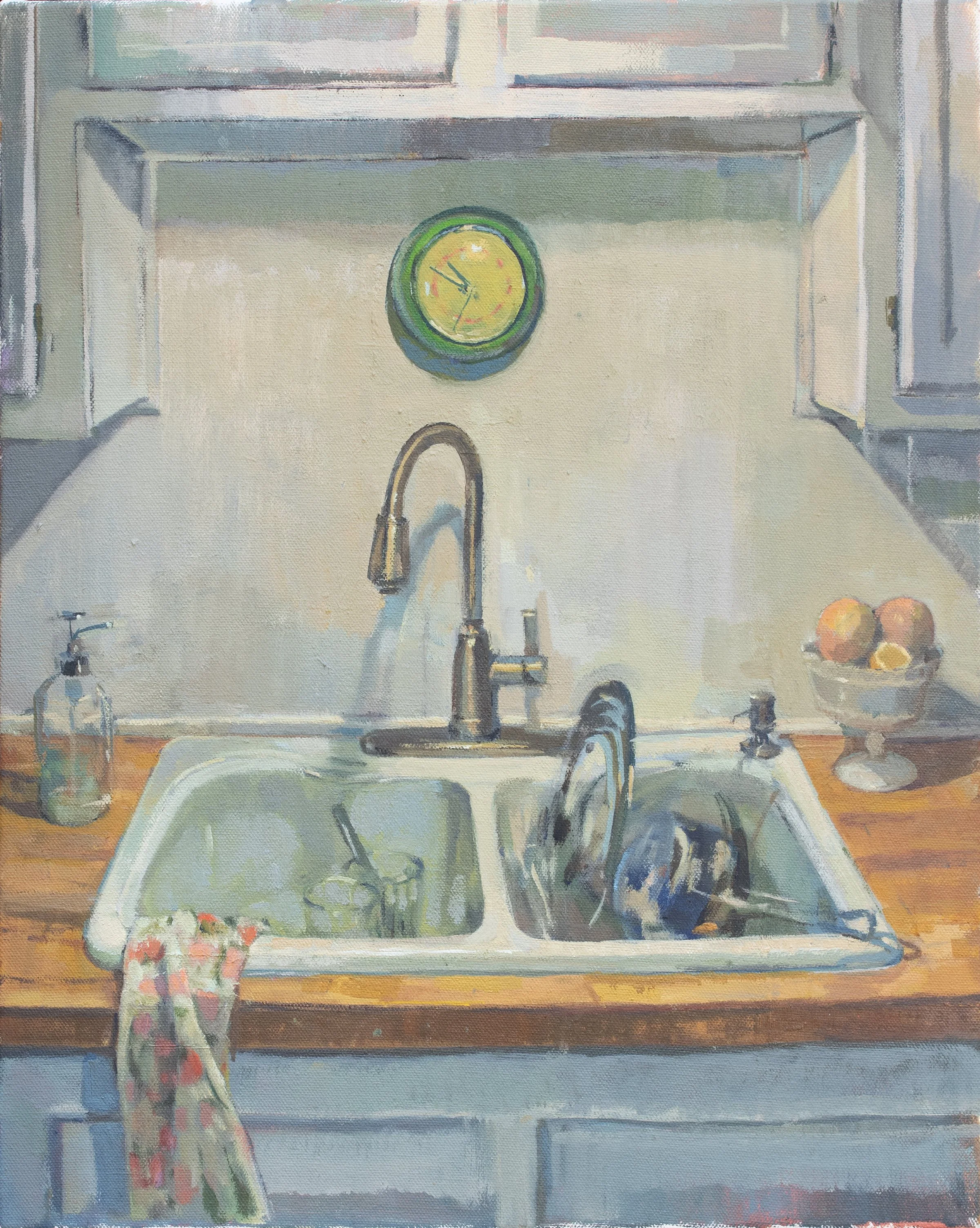 Universal Lid for Everyday Problems, Oil on Canvas, 20" x 16", 2025