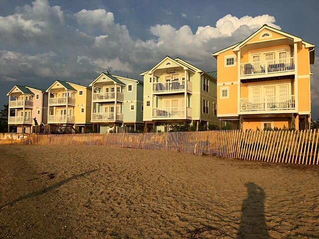 Beach houses #longbeachisland #newjersey #beachhouse #colorful #beach #house #stormy