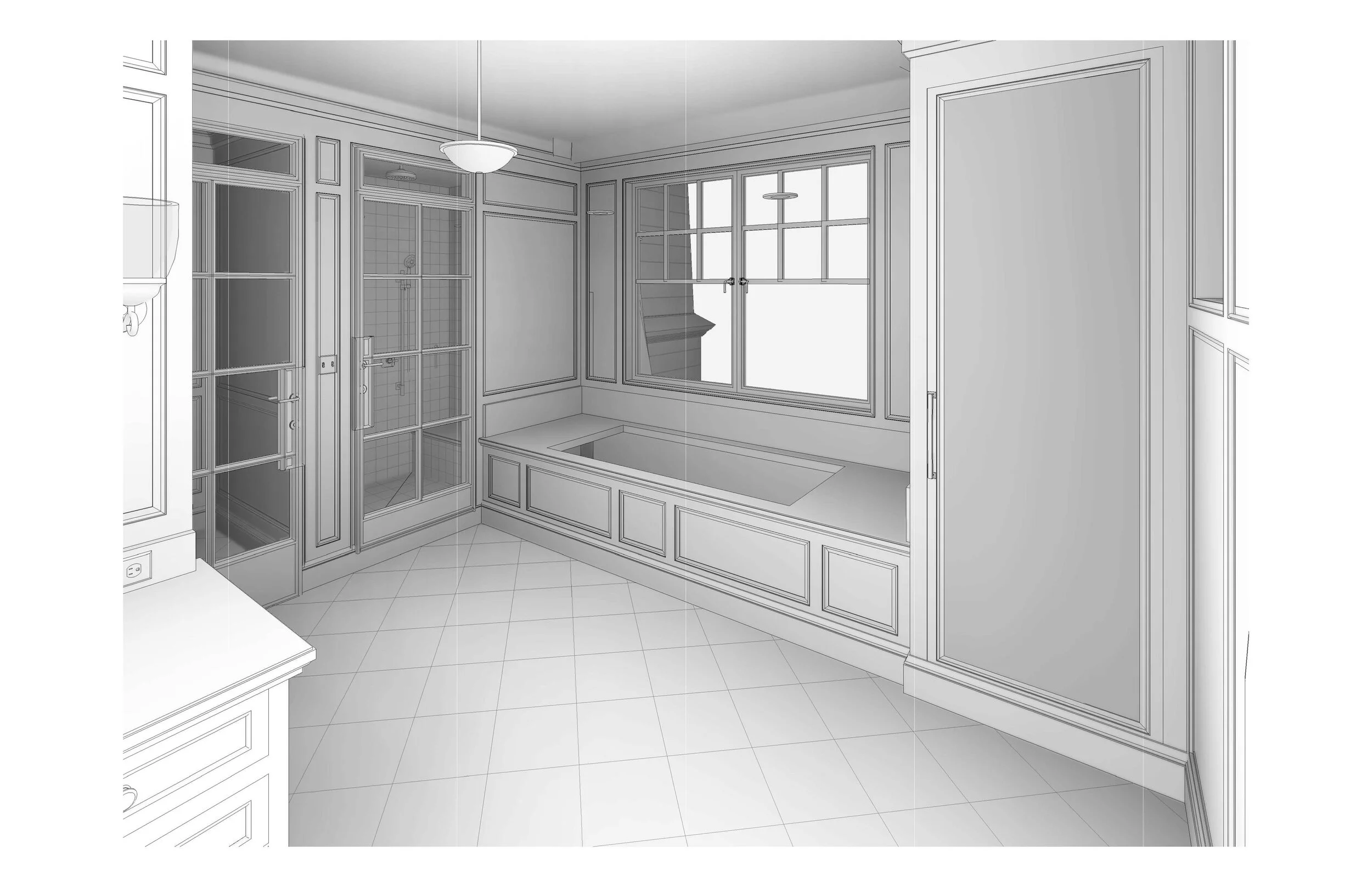 Master Bathroom looking Northeast