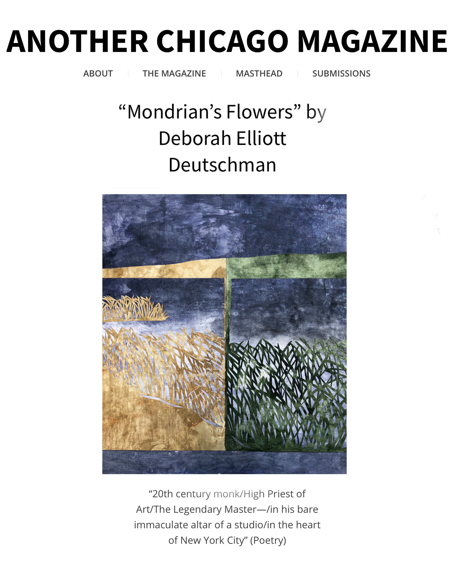 Mondrian's Flowers