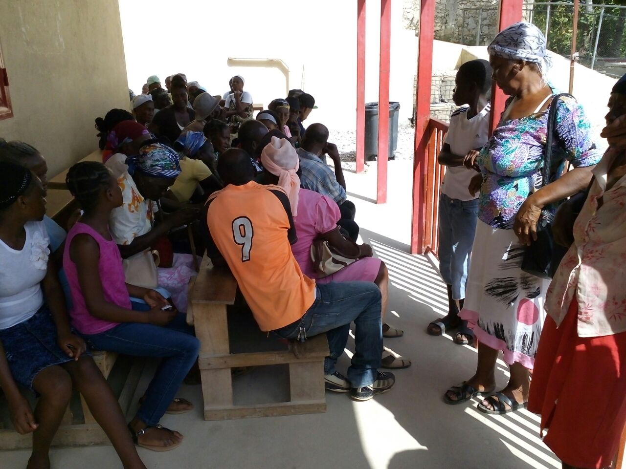 Patients waiting to see the doctor