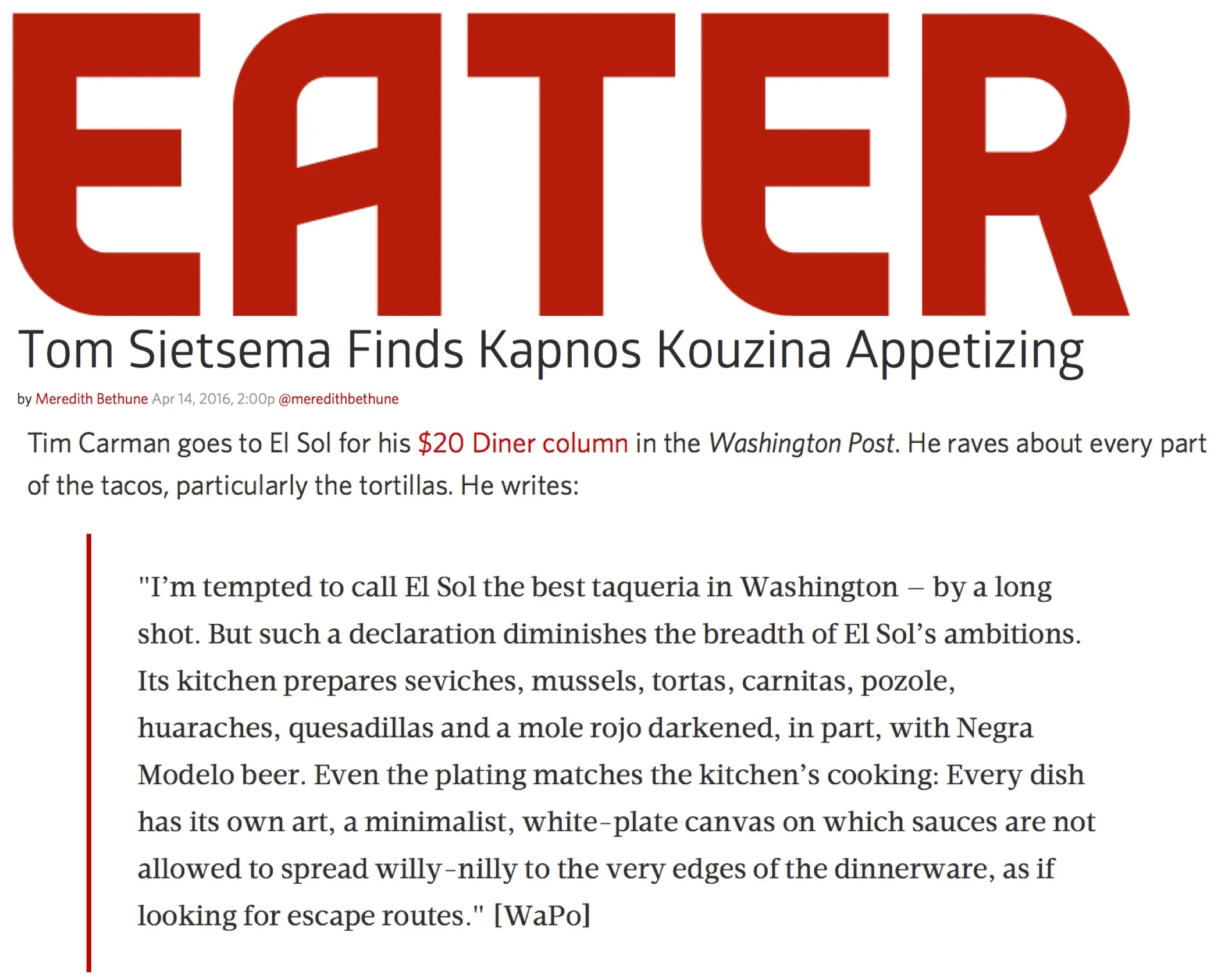 Eater DC