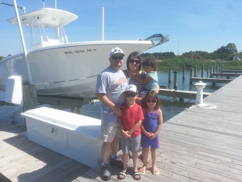The marina on the bay side of Ocean City, MD
