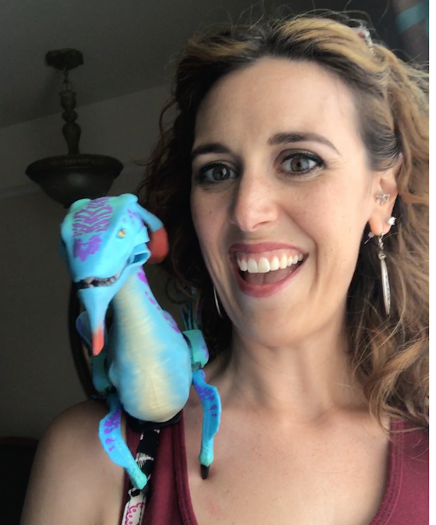 This is a screen shot from the video I posted on Instagram! @uponastarjenn Head over and check it out to meet Esmeralda!