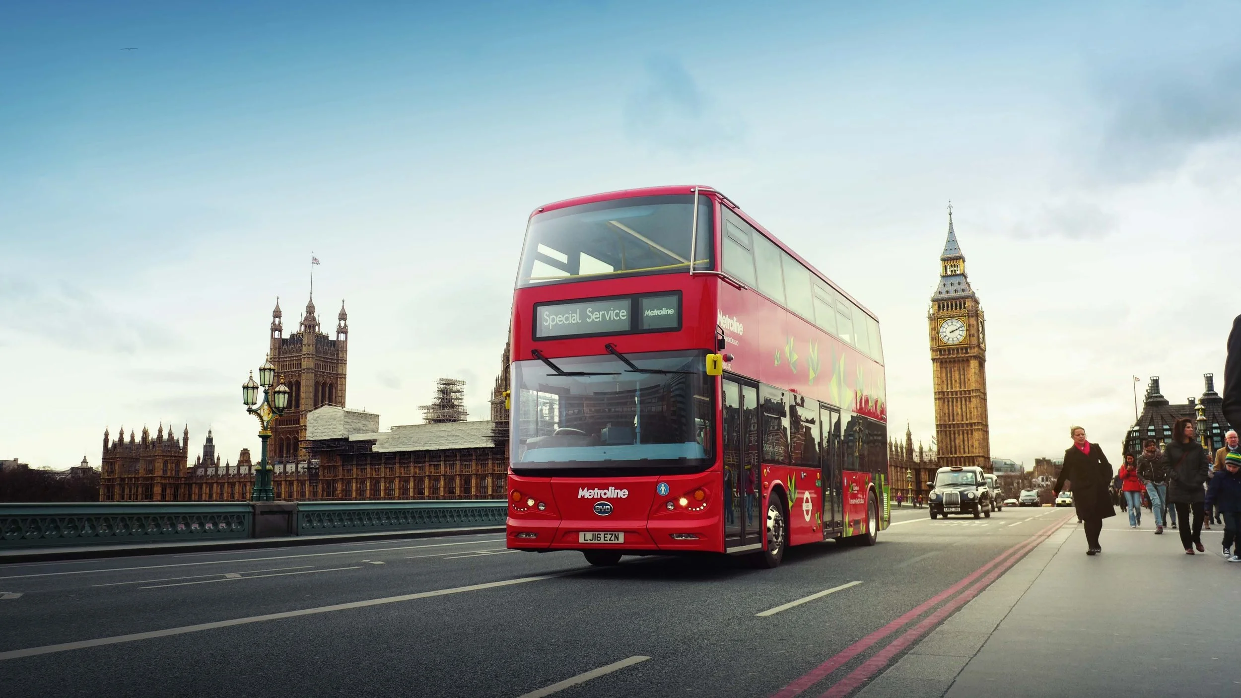 Double Decker Tour Bus