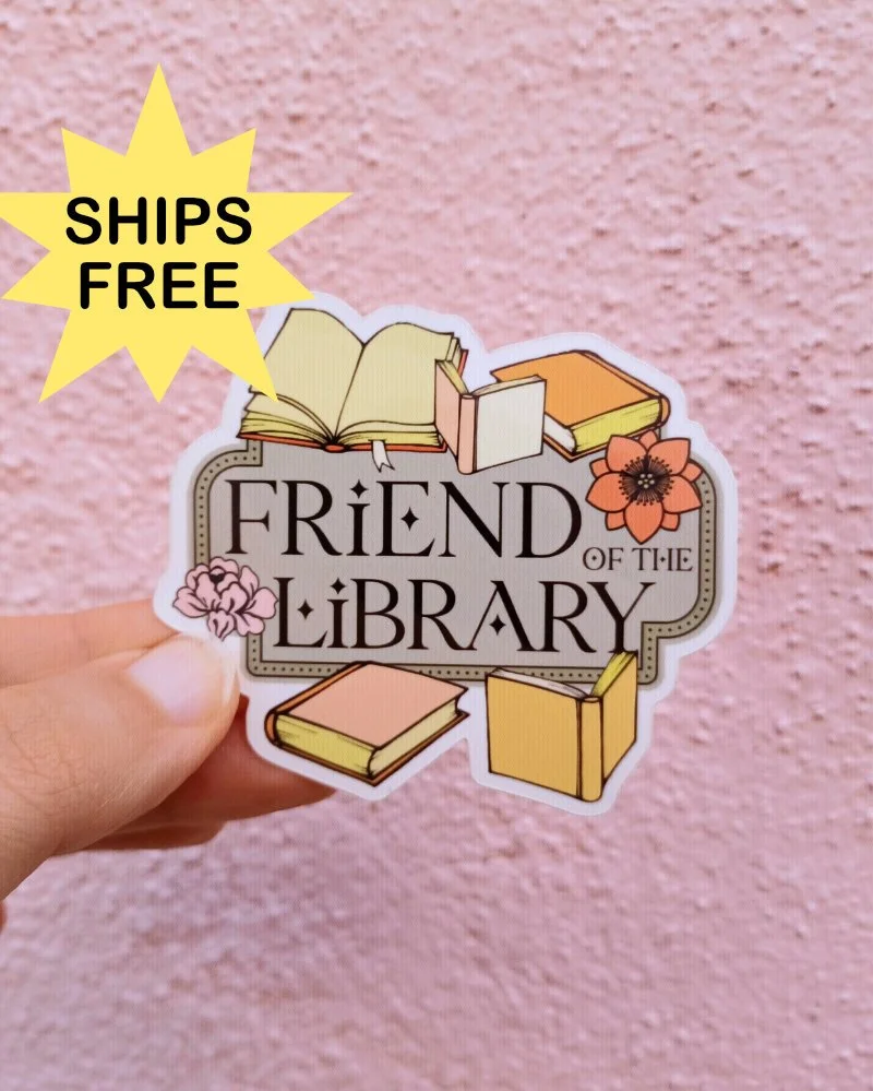 Friend of the Library Vinyl Sticker