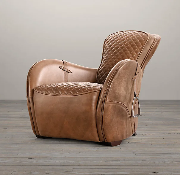 Restoration Hardware Saddle Chair — Leaving Wooster