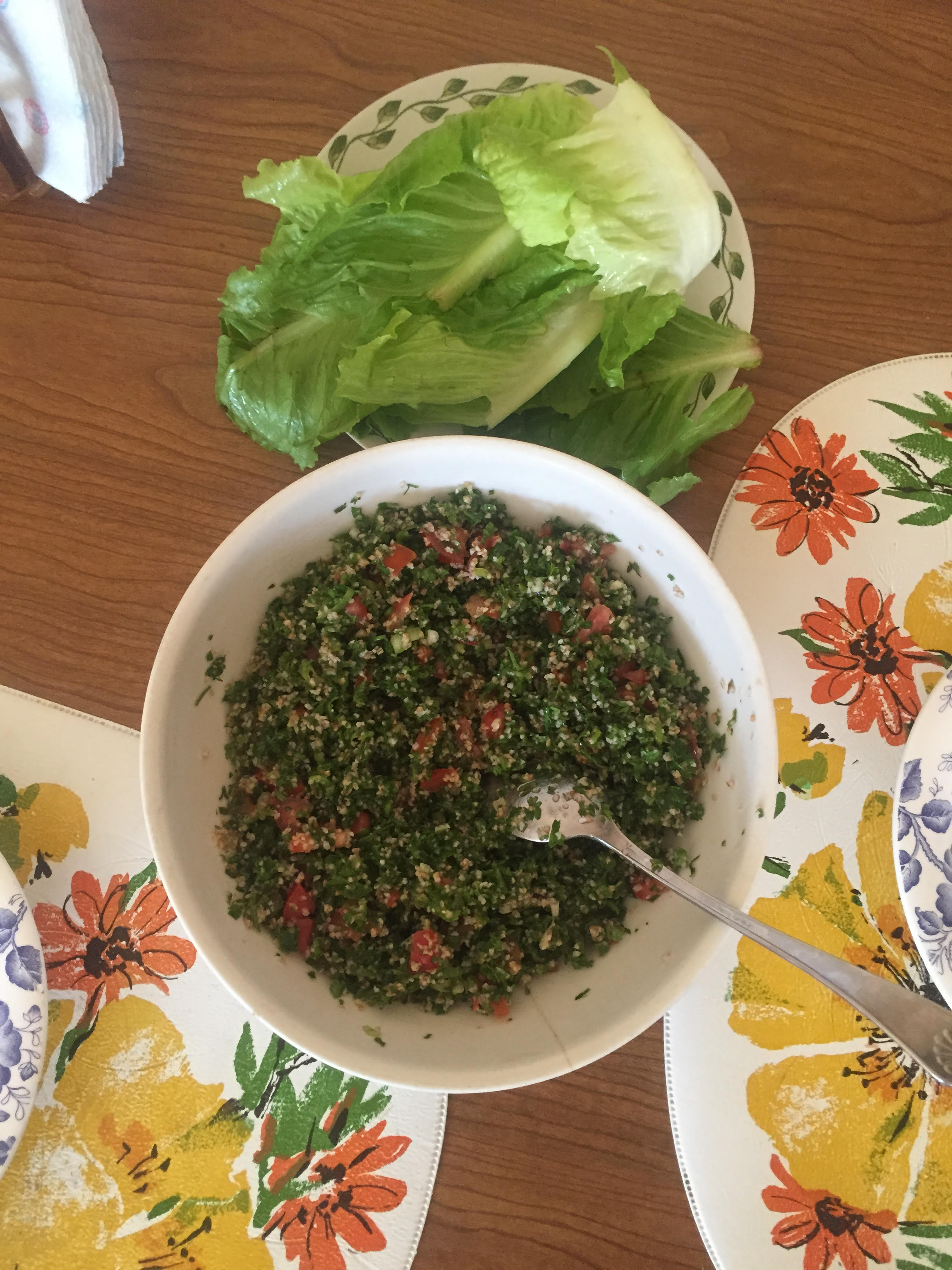 Tabouli!! Yum yum yum.