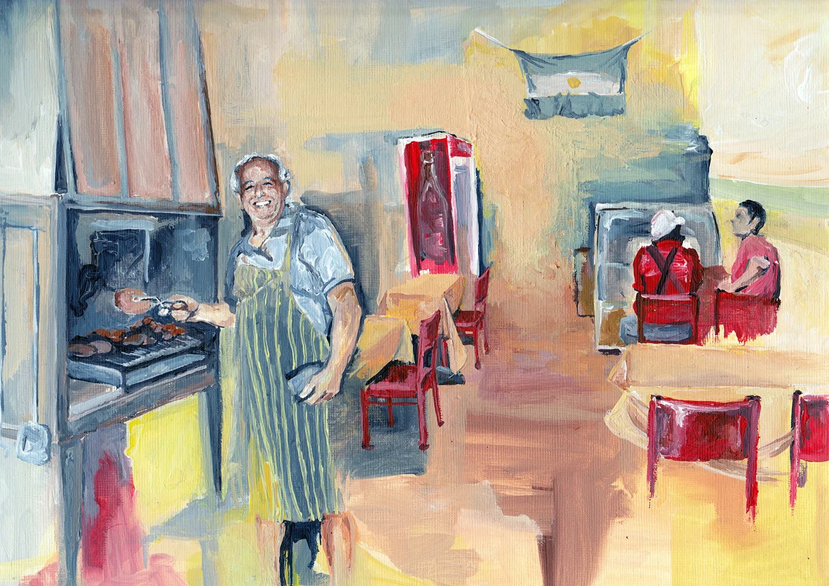 Emilio / 2015 / Acryl auf Papier / 22.8 x 30.5 cm 