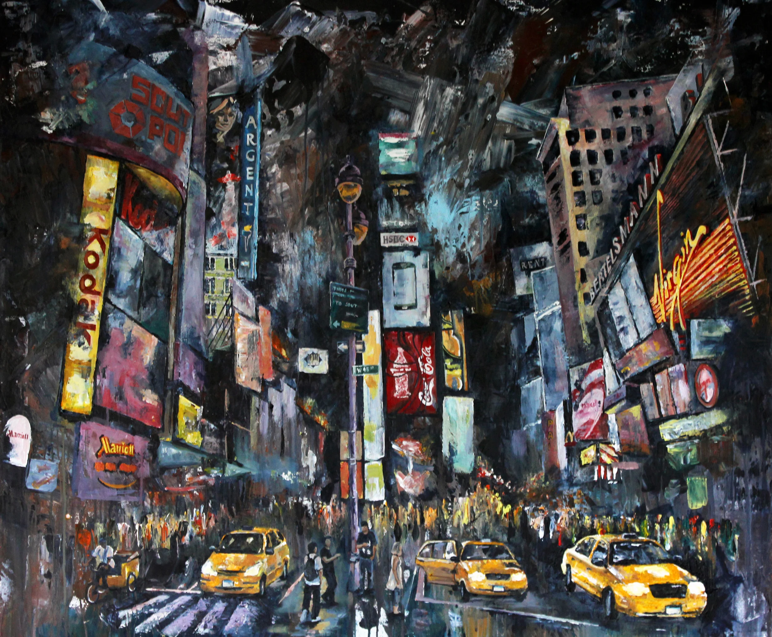 Times Square / 2014 / Acryl auf Leinwand / 100 x 120 cm 