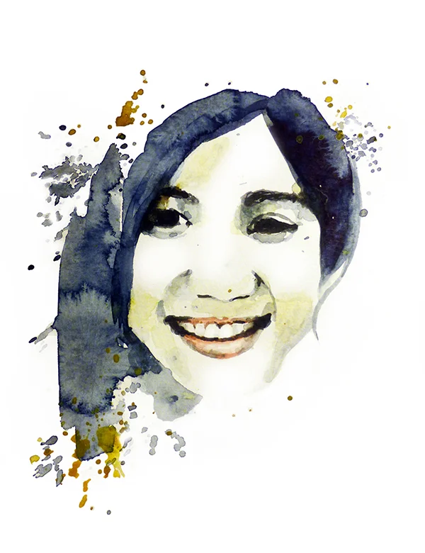 Celina / 2013 / Aquarell auf Papier / 21 x 14.8 cm