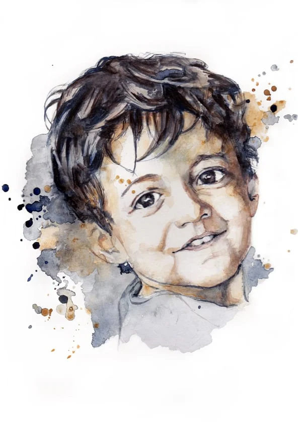 Simon / 2015 / Aquarell auf Papier / 29.7 x 21 cm