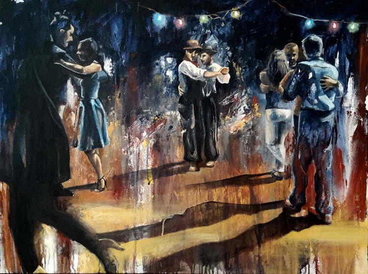 In der Milonga III (In the Milonga III) / 2015 / acrylic on canvas / 60 x 80 cm