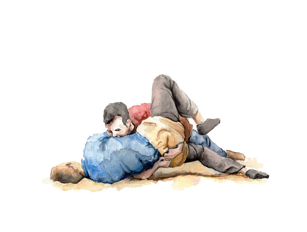 Bur (Bodenschwung) / 2018 / Aquarell auf Papier / 21 x 29.7 cm