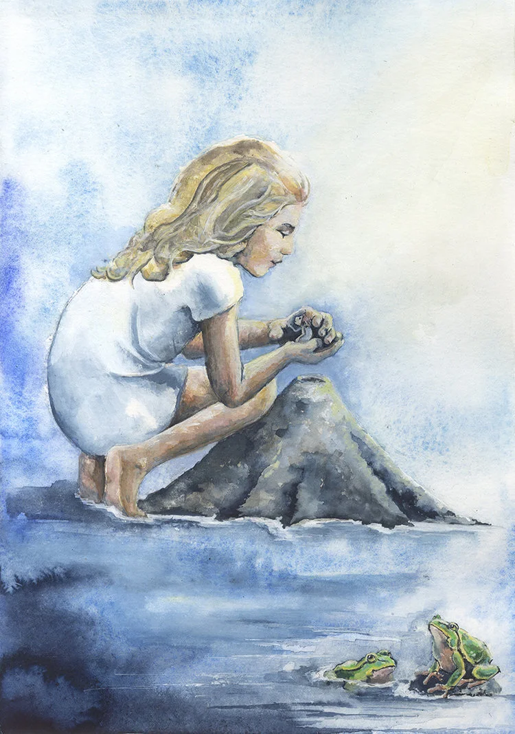 Molly and the fear / 2016 / acrylic and watercolor on paper / 29.7 x 21 cmMolly's Marvelous Journey