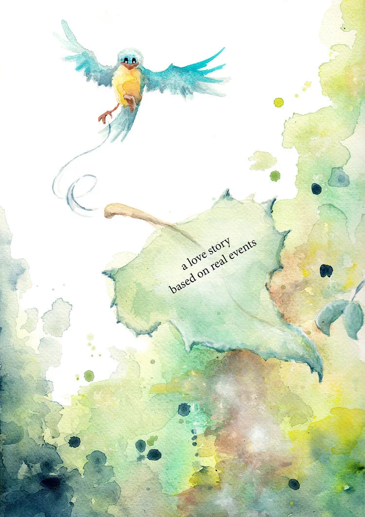 A Tale of Two Squirrels / back cover / 2018 / watercolor on paper / 31 x 23 cm