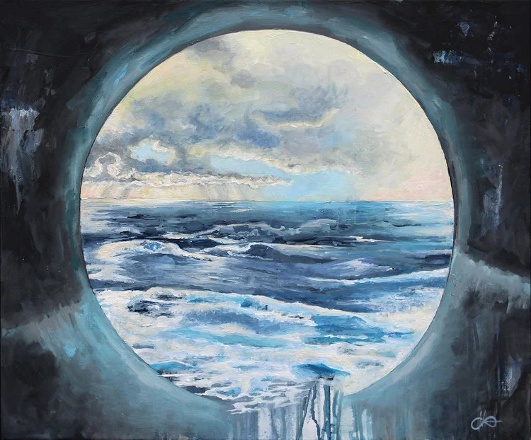 Porthole / 2017 / Acryl auf Leinwand / 50 x 60 cmVERKAUFT