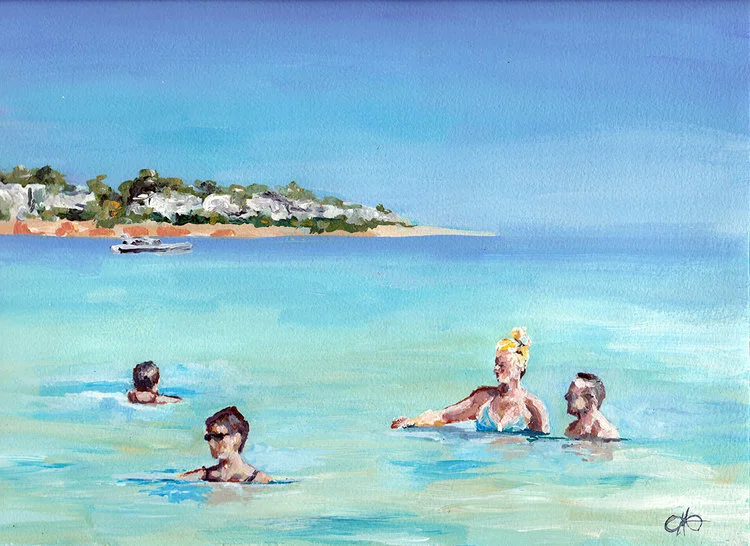 Sharm El Sheikh, Egypt / 2016 / Acryl auf Papier / 23 x 30.5 cm VERKAUFT