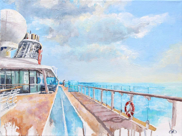 The Grand Voyage / 2018 / Acryl auf Leinwand / 30 x 40 cm