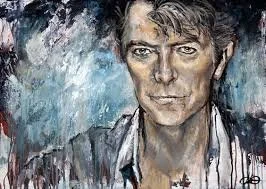 David Bowie / 2016 / Acryl auf Leinwand / 50 × 70 cm