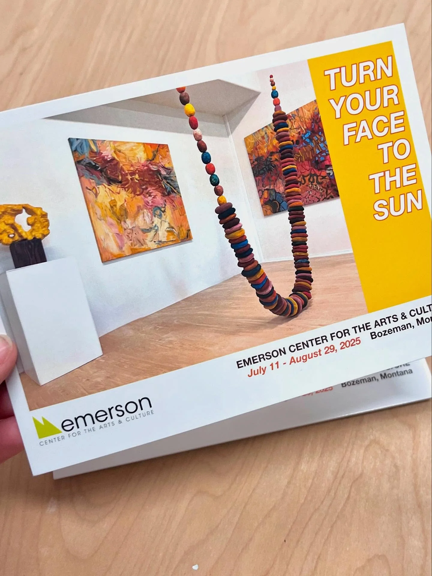 I’m getting excited for this upcoming exhibit @theemerson_mt! I’ll be there for the opening reception Friday July 11, during Art Walk 5-8. Come by and say hello 🙂 
#abstractart #abstractpainters #optimism #fiberart #sculpture #artexhibi