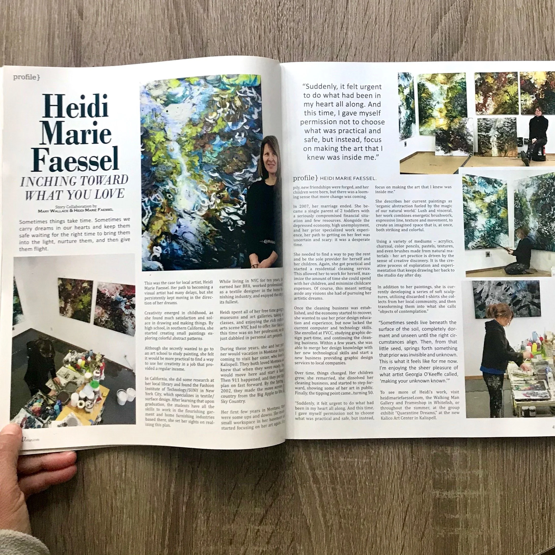 406 Woman magazine feature 2020