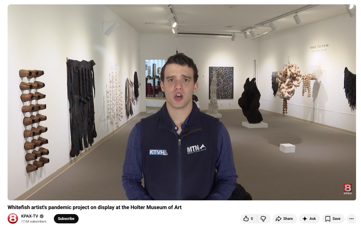 Helena, MT - KPAX-TV news featuring 2024 exhibit at the Holter Museum of Art