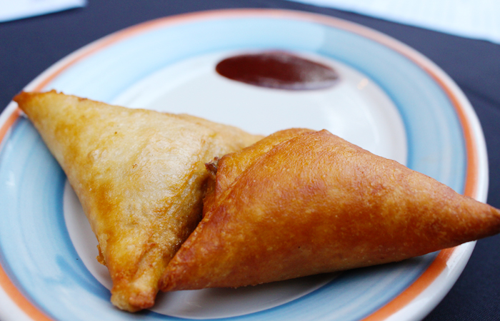 We started with sambussas ($6.50 for two) for everyone. Much like samosas in Indian cooking, these golden fried pockets of dough are stuffed with earthy brown lentils, green onions and herbs and served with a spice-laden sauce.