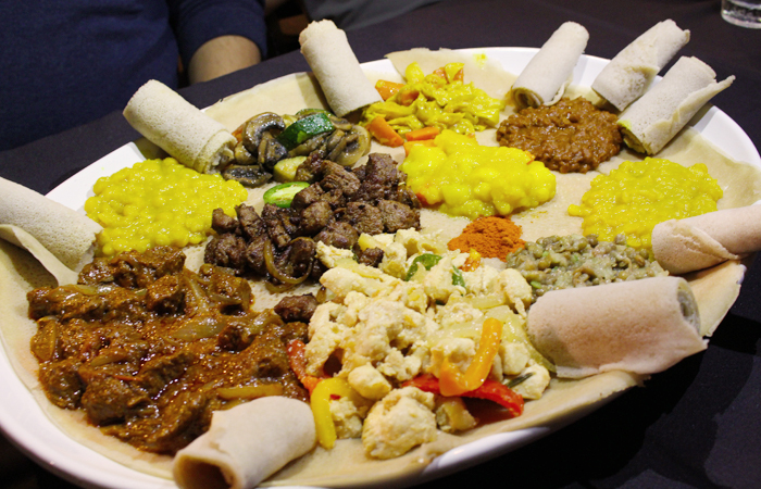 The lamb tibs, Love Shiro and azifa (brown lentils seasoned with onions, jalapeno and fresh lemon juice) were the crowd pleasers.
