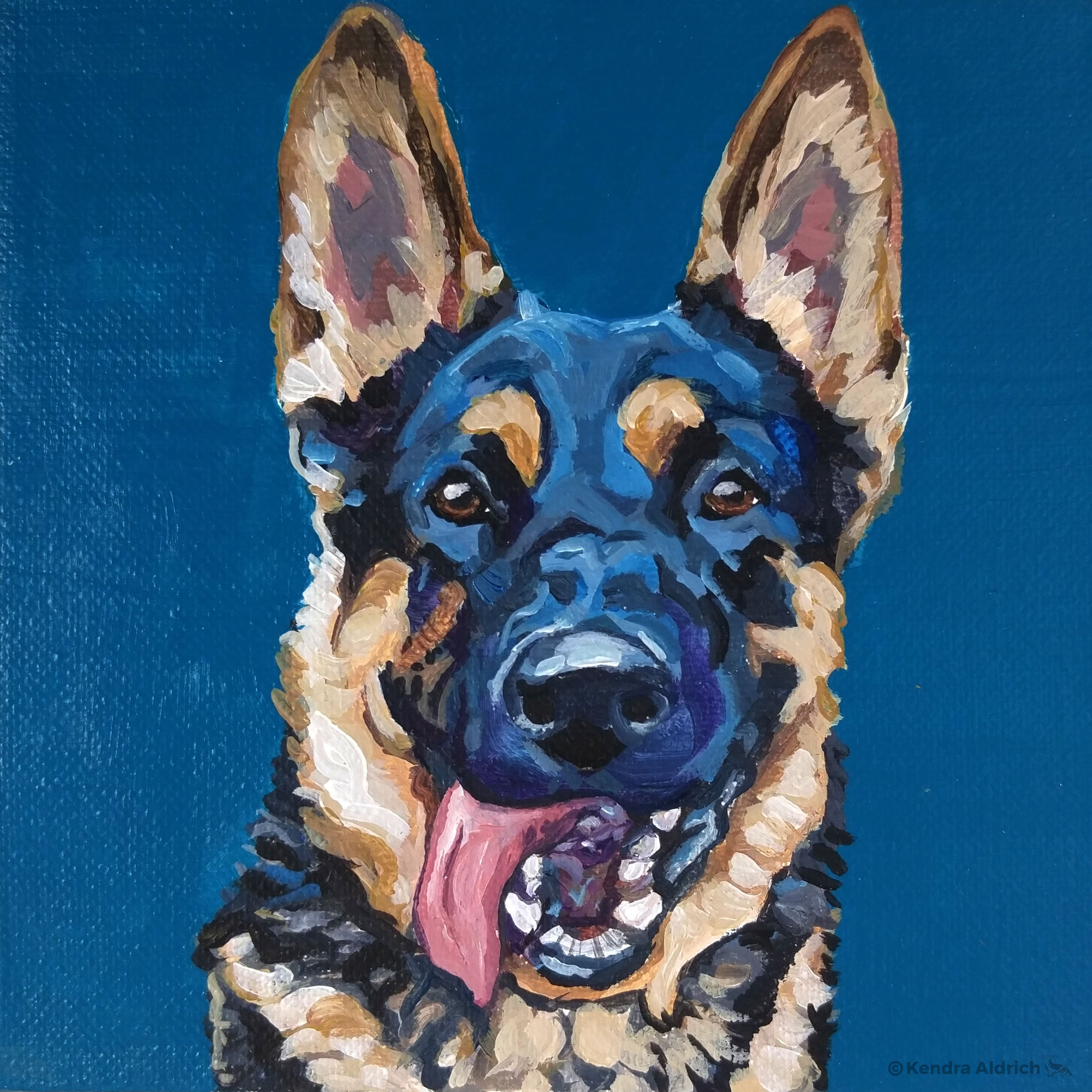 Medium Custom Pet Painting — Kendra Aldrich