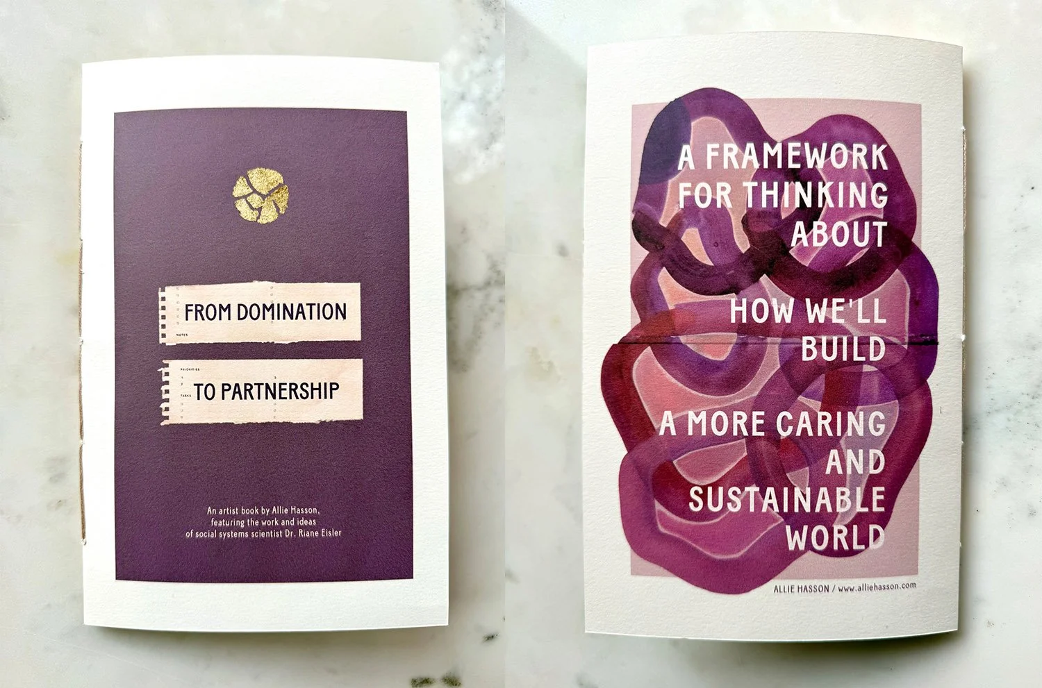 "From Domination to Partnership," Artist book, November 2025, 8.5"x5.5"