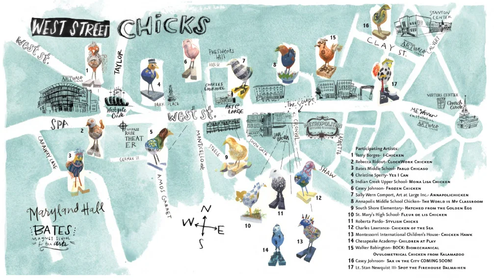 Keep an eye out for the West Street Chicks! Some new, some have flown the coop, but this will help you figure out the pecking order.