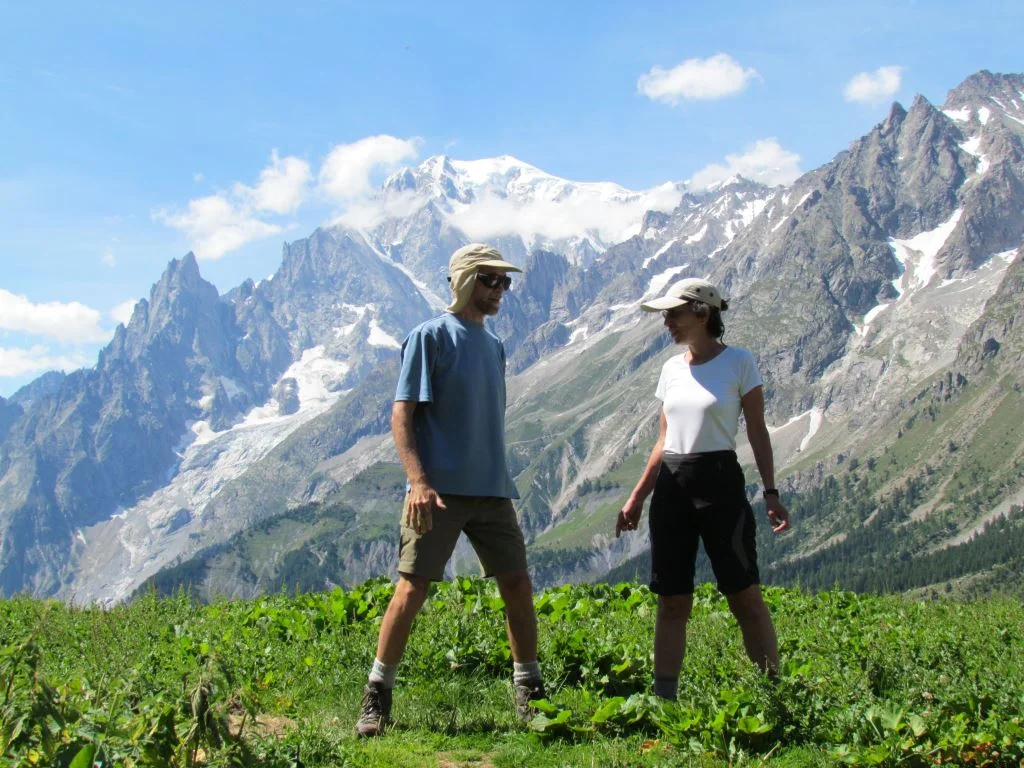 Walking, walking, walking...around the Alps with Aviva and Peter.