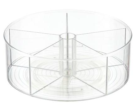 InterDesign Clear Linus Divided Lazy Susan