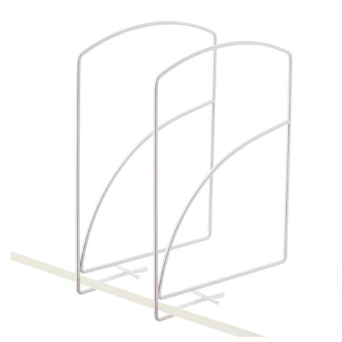 Lynk Tall White Solid Shelf Dividers Pkg/2