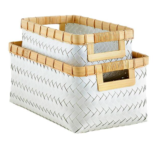 Hampton Woven Storage Bins with Handles
